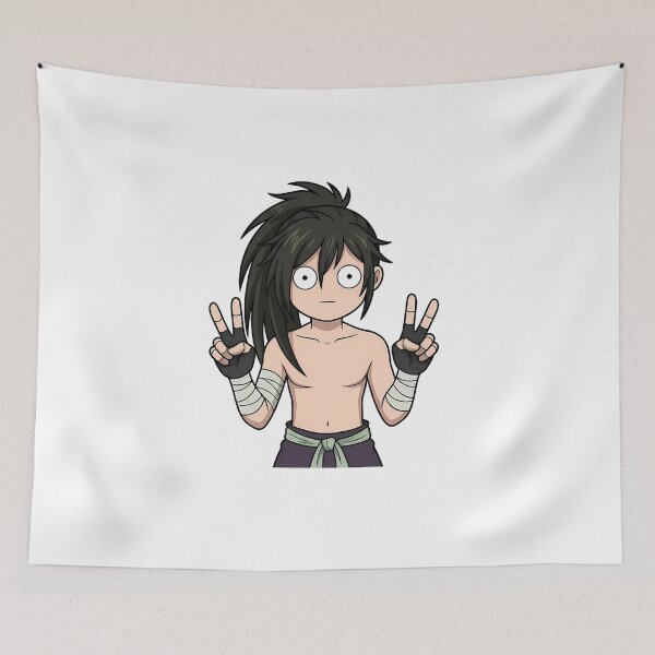 Item preview, Hyakkimaru Dororo Warrior Double Peace Chibi Anime designed and sold by earlobejerk.