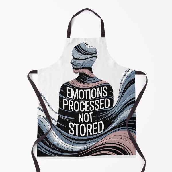 Item preview, Emotions Processed Not Stored Waves Silhouette for Stress Relief designed and sold by 108stillness.