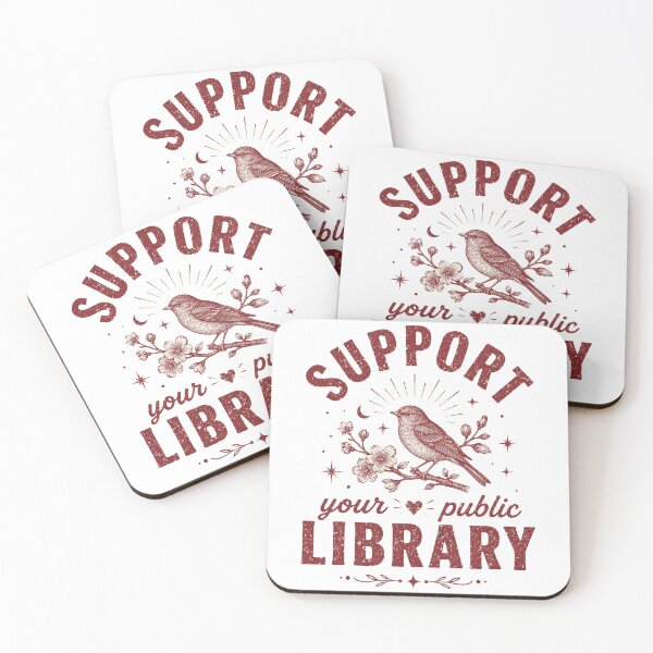 Item preview, Public Library, Support Local Libraries, Bookish designed and sold by Quiajia.
