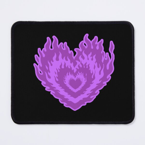 Item preview, Layered Aesthetic Purple Burning Hearts designed and sold by CamilasPrints.