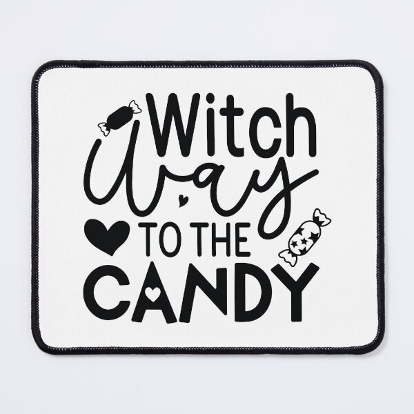 Item preview, Witch Way To The Candy - Retro Autumn Halloween Vibes Quotes Spooky designed and sold by FuzionRaptor.