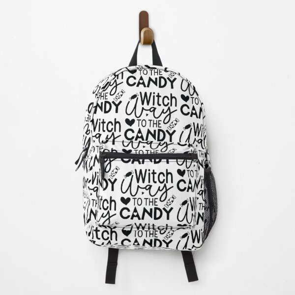 Item preview, Witch Way To The Candy - Retro Autumn Halloween Vibes Quotes Spooky designed and sold by FuzionRaptor.
