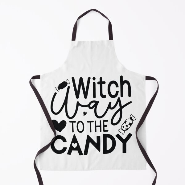 Item preview, Witch Way To The Candy - Retro Autumn Halloween Vibes Quotes Spooky designed and sold by FuzionRaptor.