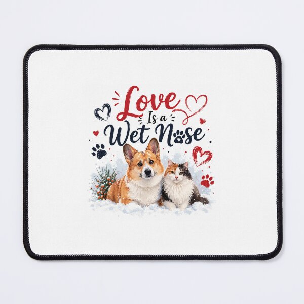 Item preview, Love Is a Wet Nose designed and sold by KrithigaArts.