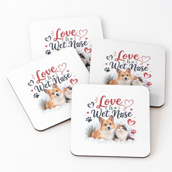 Item preview, Love Is a Wet Nose designed and sold by KrithigaArts.