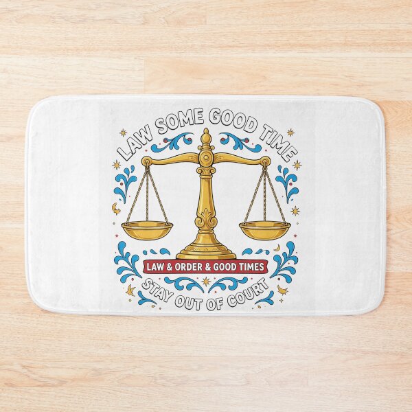 Item preview, Lawyer scales of justice with witty typography designed and sold by DVerse Studio.