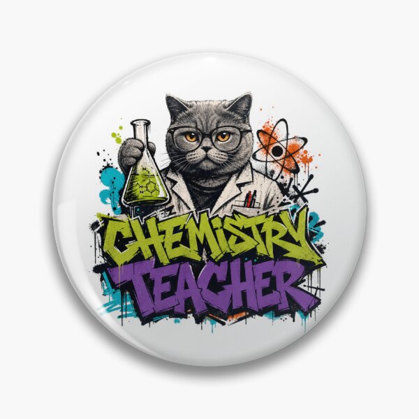 Item preview, Chemistry Teacher British Shorthair Cat  Graffiti Street Art T-Shirt | Funny Science Professor Cat STEM Teacher Gift designed and sold by illeN-Art-World.