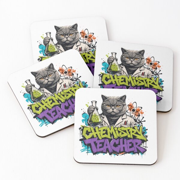 Item preview, Chemistry Teacher British Shorthair Cat  Graffiti Street Art T-Shirt | Funny Science Professor Cat STEM Teacher Gift designed and sold by illeN-Art-World.