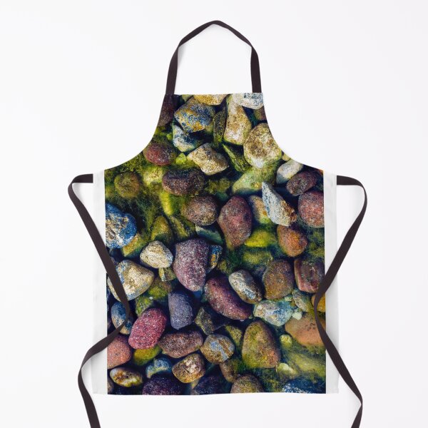 Item preview, Colorful River Pebbles and Algae Underwater Close-Up Texture of Mossy Stones and Rocks designed and sold by Nmallia.