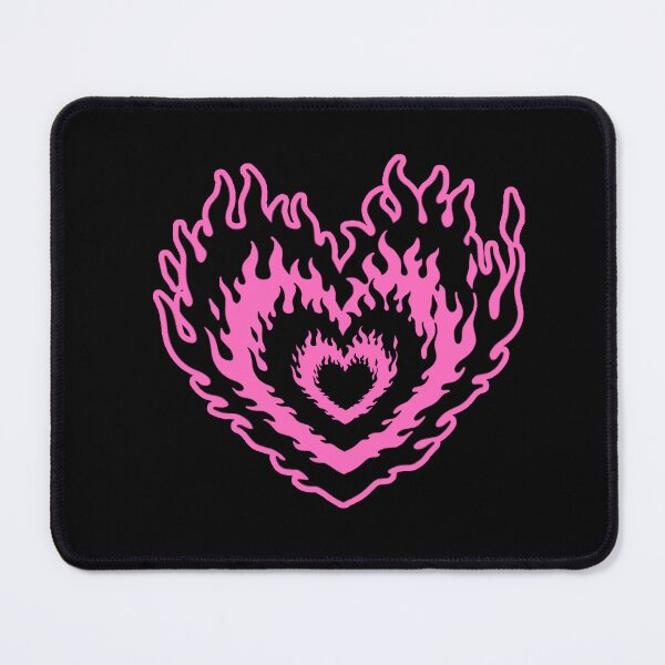 Item preview, Layered Aesthetic Black & Pink Burning Hearts designed and sold by CamilasPrints.