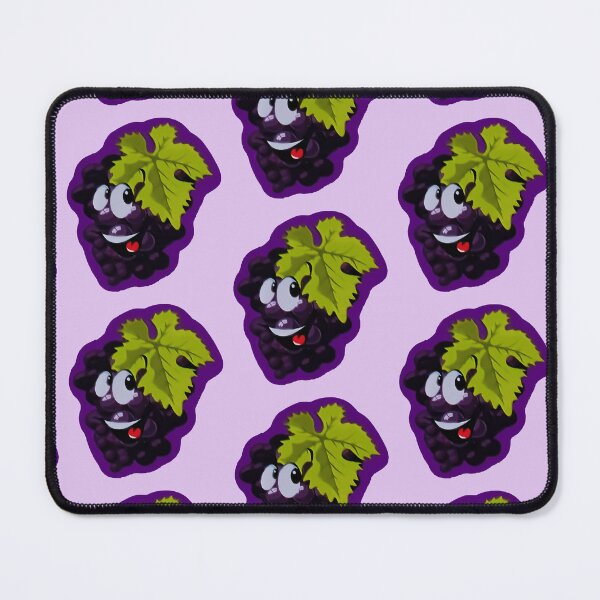 Item preview, Cute Cartoon Grapes Funny Happy Fruit Mascot Illustration designed and sold by Tokraz-art.
