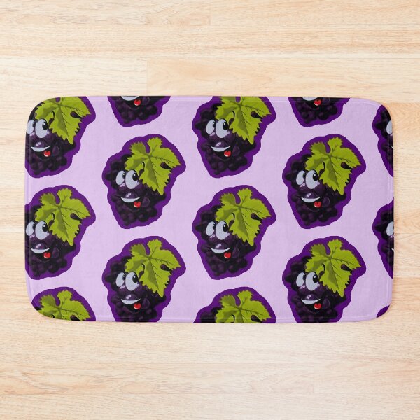 Item preview, Cute Cartoon Grapes Funny Happy Fruit Mascot Illustration designed and sold by Tokraz-art.