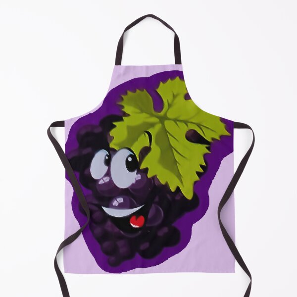 Item preview, Cute Cartoon Grapes Funny Happy Fruit Mascot Illustration designed and sold by Tokraz-art.