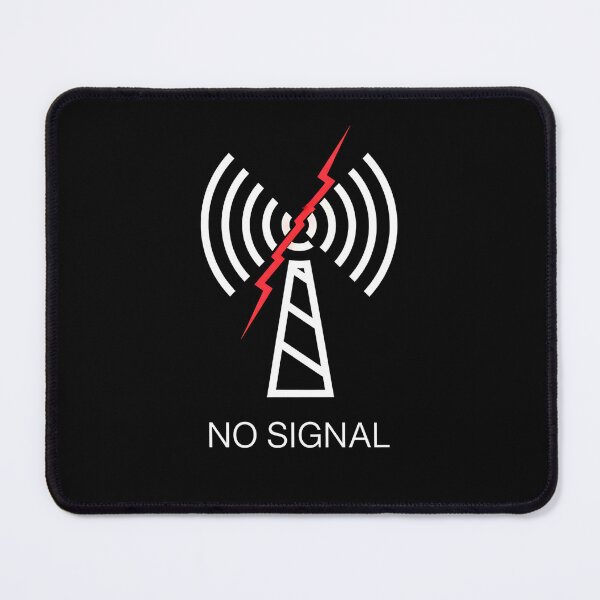 Item preview, No Signal Glitch Warning designed and sold by VibeShift Studio.