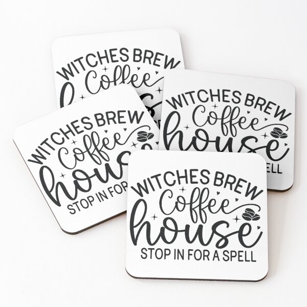 Item preview, Witches Brew Coffee House - Retro Autumn Halloween Vibes Quotes Spooky USA Apparel designed and sold by FuzionRaptor.