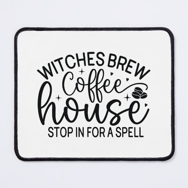 Item preview, Witches Brew Coffee House - Retro Autumn Halloween Vibes Quotes Spooky USA Apparel designed and sold by FuzionRaptor.