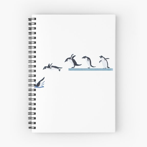 Item preview, Playful Penguin Dive Watercolor Illustration | Cute Antarctic Bird Art designed and sold by Gbriel3.