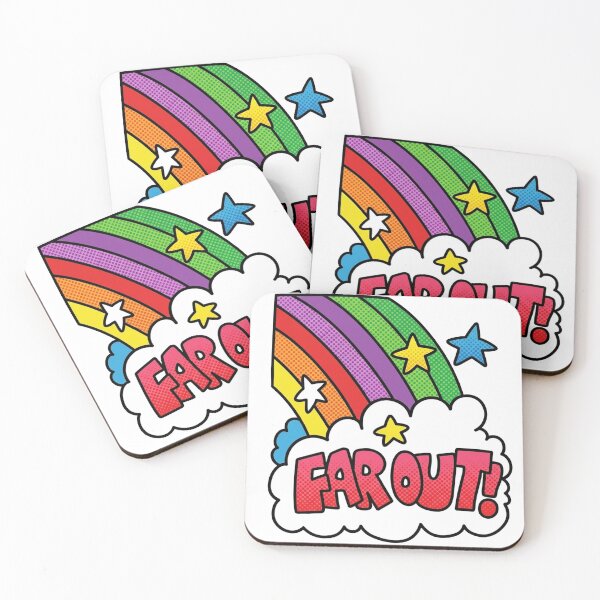 Item preview, Far Out Retro Rainbow Pop Art designed and sold by Deviant Logic Design.