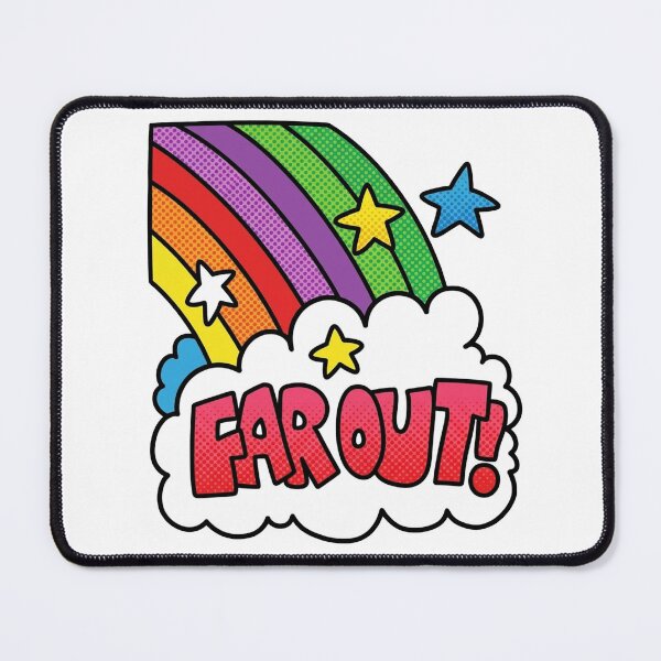 Item preview, Far Out Retro Rainbow Pop Art designed and sold by Deviant Logic Design.