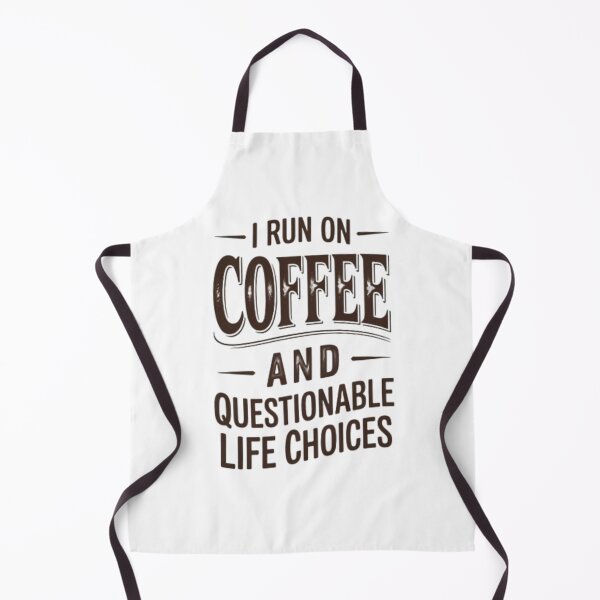 Item preview, I Run On Coffee And Questionable Life Choices Funny Sarcastic Vintage Quote designed and sold by ThefadedEra.