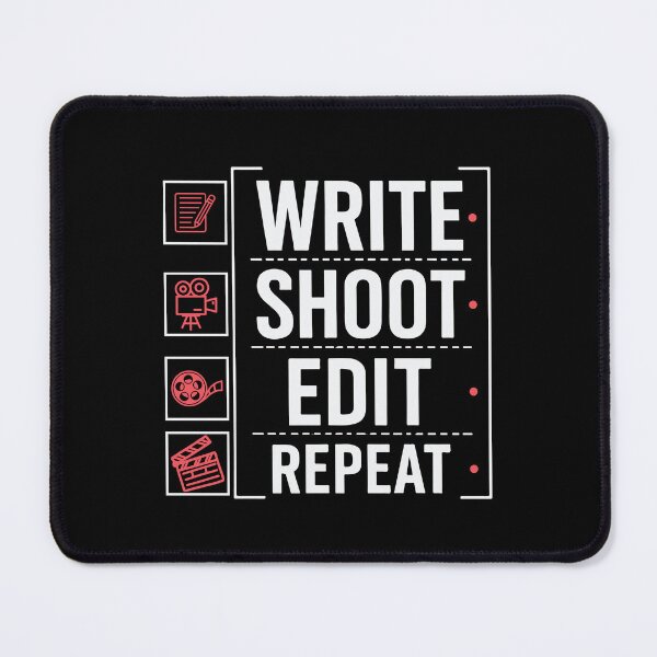 Item preview, Filmmaker Producer Film Director Write Shoot Edit Repeat Movie Production Funny Filmmaking designed and sold by tmerchtrends.