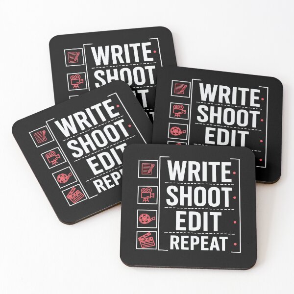 Item preview, Filmmaker Producer Film Director Write Shoot Edit Repeat Movie Production Funny Filmmaking designed and sold by tmerchtrends.