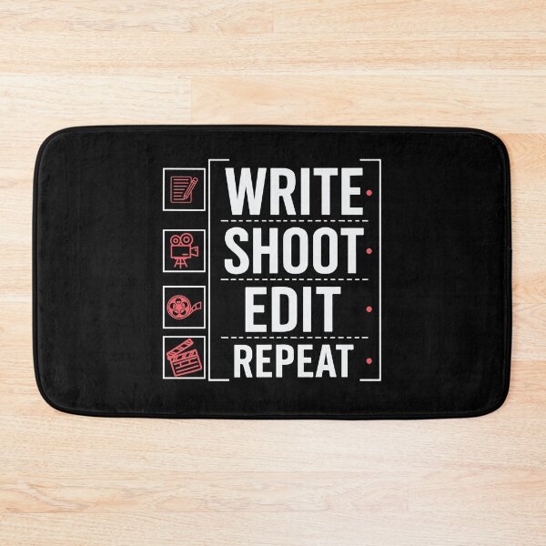 Item preview, Filmmaker Producer Film Director Write Shoot Edit Repeat Movie Production Funny Filmmaking designed and sold by tmerchtrends.