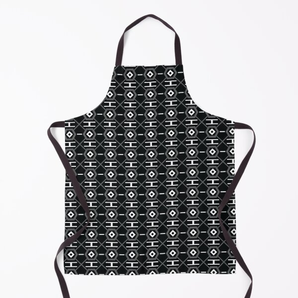 Item preview, Black and White Hexagon Lattice Geometric Seamless Pattern designed and sold by mrhighsky.