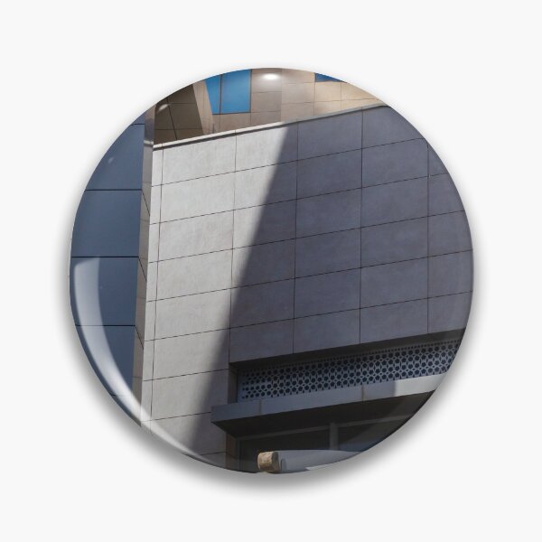 Item preview, Modern Urban Architecture Facade With Blue Windows, Geometric Lines, Light And Shadow Play On Concrete designed and sold by Nmallia.