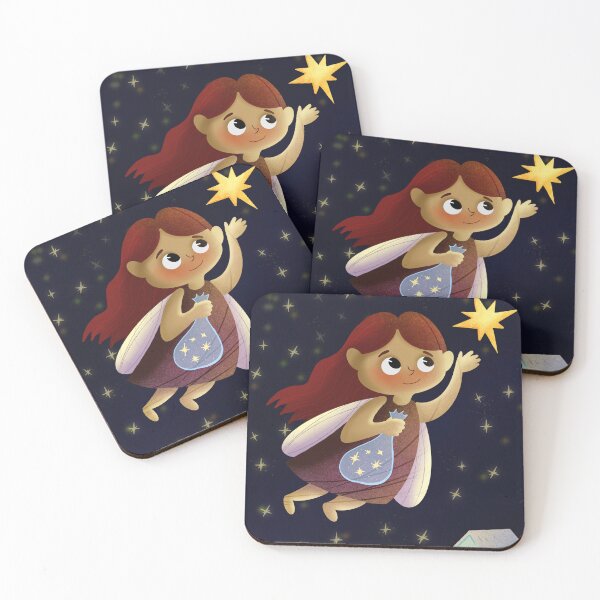 Item preview, Little Star Collector Fairy at Night designed and sold by Pryhozha.