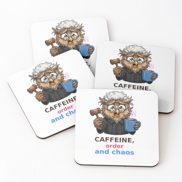 Item preview, Funny Judge Owl Caffeine Order Chaos designed and sold by Visual Chillout by GP .