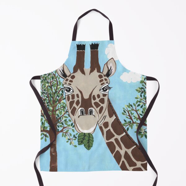 Item preview, Cute Giraffe Eating Leaves Painting designed and sold by Sartoris Art.