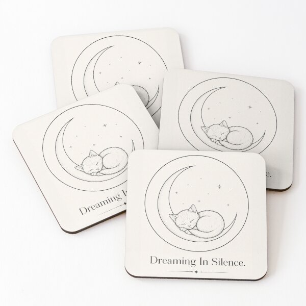 Item preview, Dreaming in Silence Sleeping Moon Cat designed and sold by Safe Haven Pets.