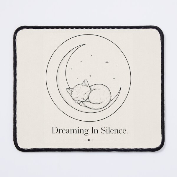 Item preview, Dreaming in Silence Sleeping Moon Cat designed and sold by Safe Haven Pets.