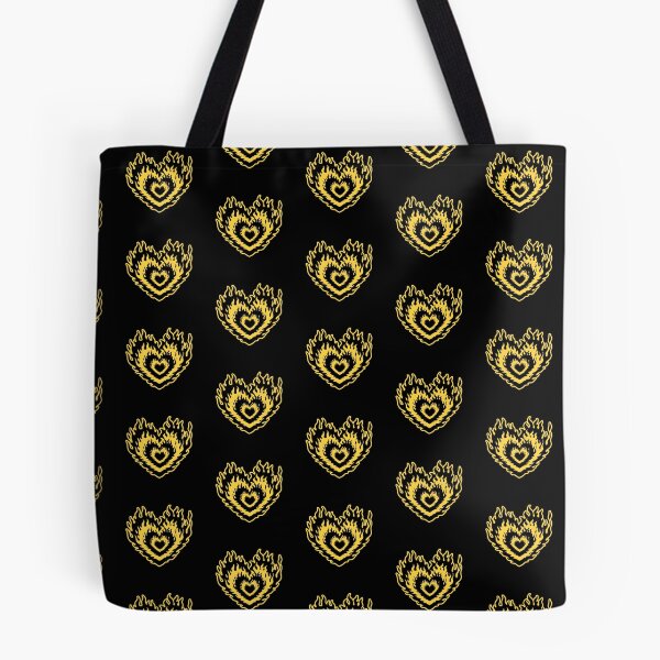 Item preview, Layered Aesthetic Black & Yellow Burning Hearts designed and sold by CamilasPrints.