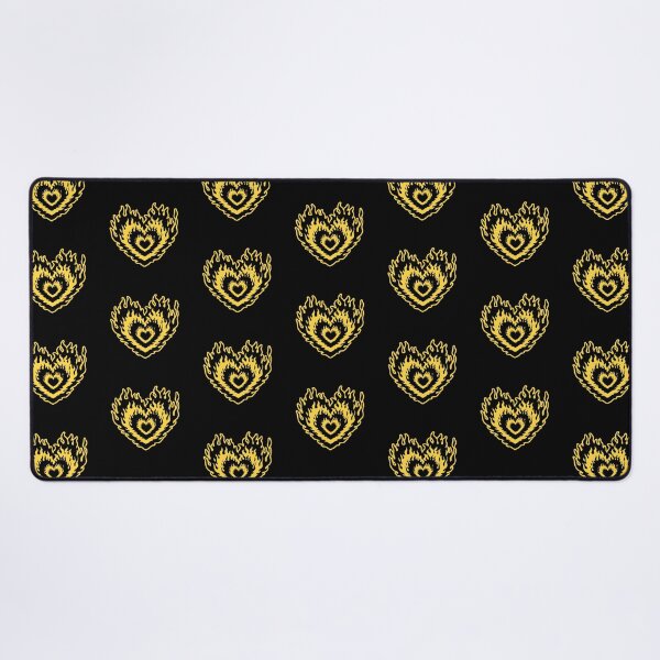 Item preview, Layered Aesthetic Black & Yellow Burning Hearts designed and sold by CamilasPrints.