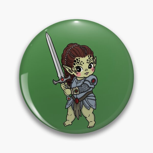 Item preview, Lae’zel (Baldur’s Gate 3) Kewpie Baby  designed and sold by AlexandraLester.