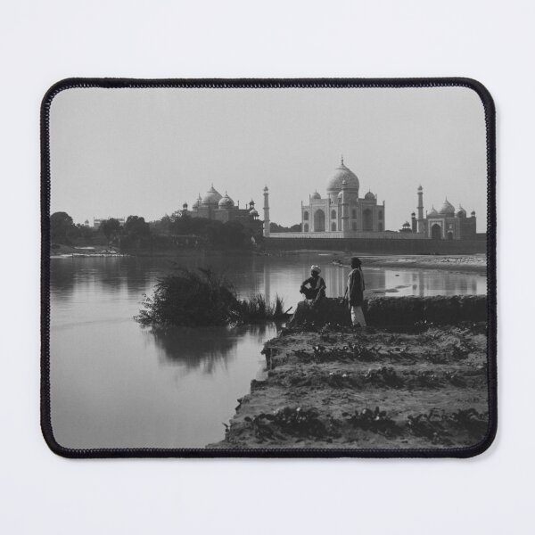 Item preview, Magnificent 1870 vintage Taj Mahal, Agra, from the north vantage point albumen silver print black and white photograph designed and sold by Astrid Arkhangelsky.