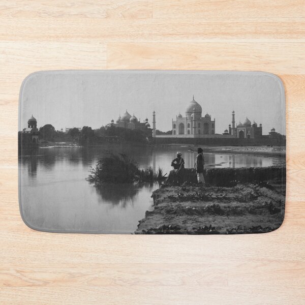 Item preview, Magnificent 1870 vintage Taj Mahal, Agra, from the north vantage point albumen silver print black and white photograph designed and sold by Astrid Arkhangelsky.