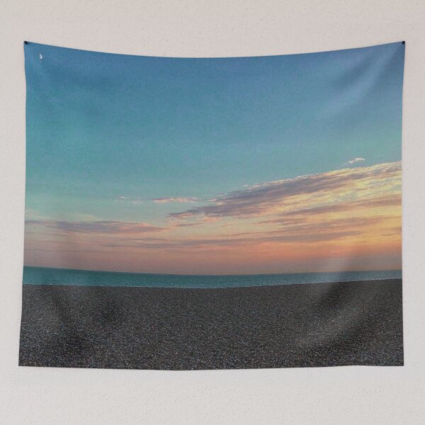 Aperçu de l'œuvre Coucher de soleil sur la plage - Folkestone, Royaume-Uni créée et vendue par KesiaHosking.
