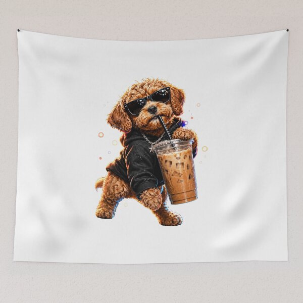 Item preview, poodle ice latte designed and sold by CoconutSportsCo.