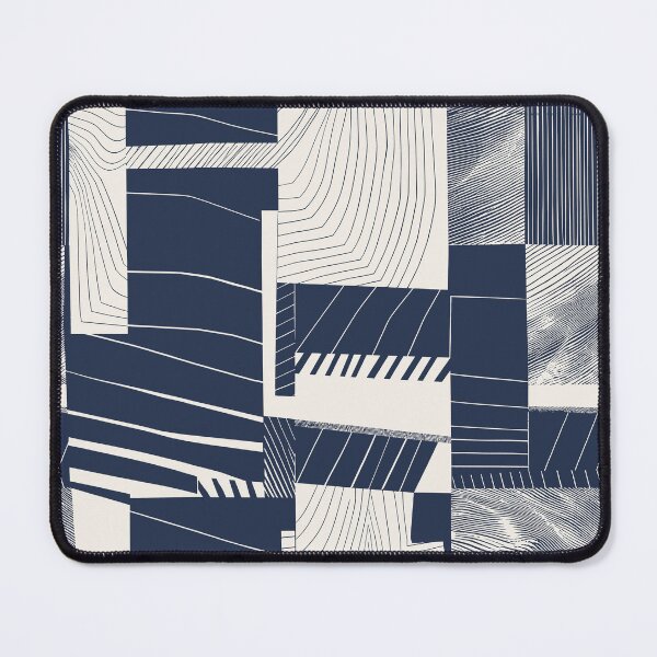 Item preview, Navy Blue Modern Abstract Geometric Pattern designed and sold by Aniko Tulipan.