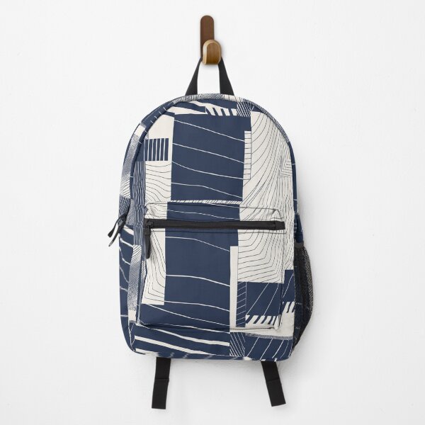 Item preview, Navy Blue Modern Abstract Geometric Pattern designed and sold by Aniko Tulipan.
