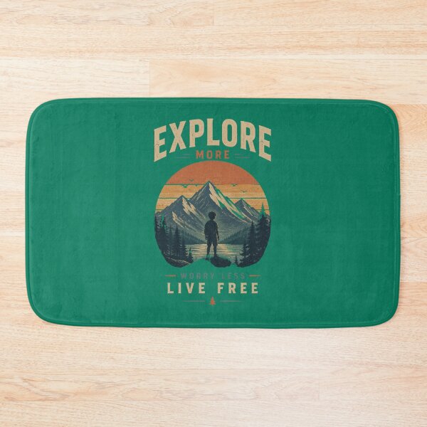 Item preview, Live Free, Explore More, Worry Less Typography designed and sold by Mattigiov.