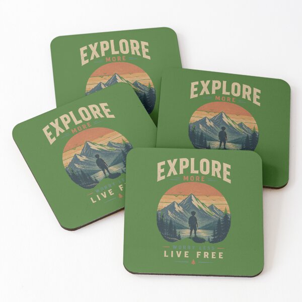 Item preview, Live Free, Explore More, Worry Less Typography designed and sold by Mattigiov.