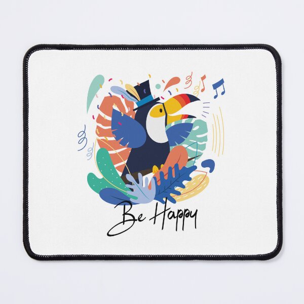 Item preview, Be Happy Toucan Tropical Bird Art designed and sold by AhinoraArtShop.