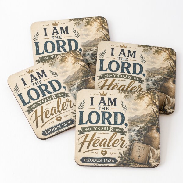 Item preview, I Am the Lord Your Healer - Exodus 15:26 | Christian Medical Art | Bible Verse for Doctors Nurses | Faith Healthcare Gift designed and sold by Obinne.