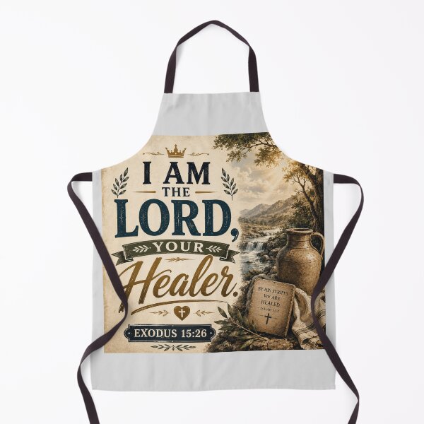Item preview, I Am the Lord Your Healer - Exodus 15:26 | Christian Medical Art | Bible Verse for Doctors Nurses | Faith Healthcare Gift designed and sold by Obinne.