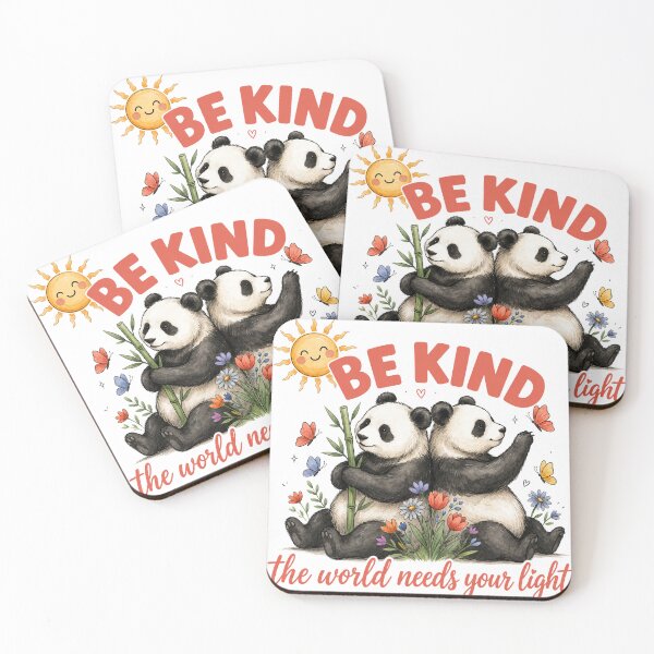 Item preview, Be Kind Pandas designed and sold by J-CCreations.