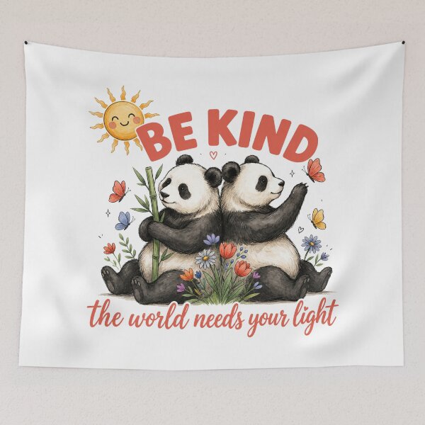 Item preview, Be Kind Pandas designed and sold by J-CCreations.